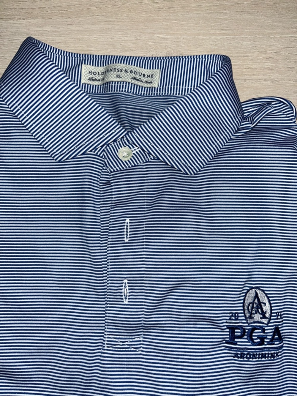 Holdenness & Bourne Striped Polo PGA 2026 Aronimink Championship